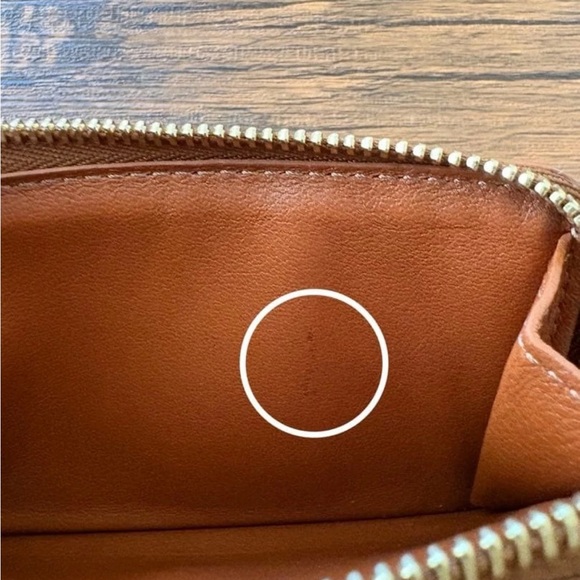 Loewe Tan Leather Zip Card Holder - Picture 7 of 9